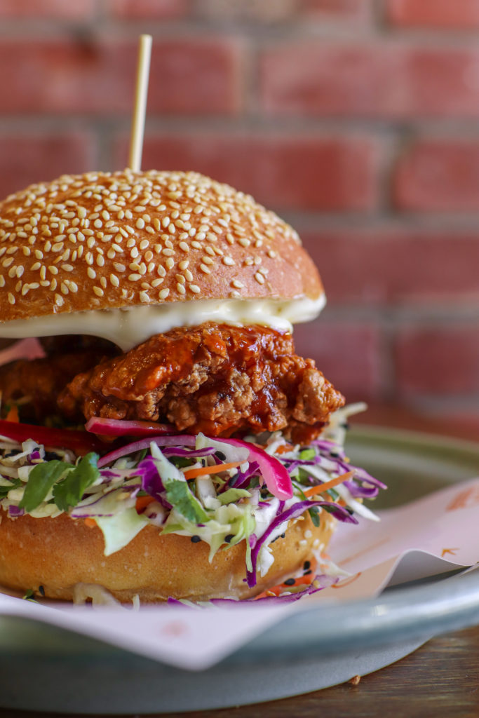 Bird on a Wire Katsu chicken burger