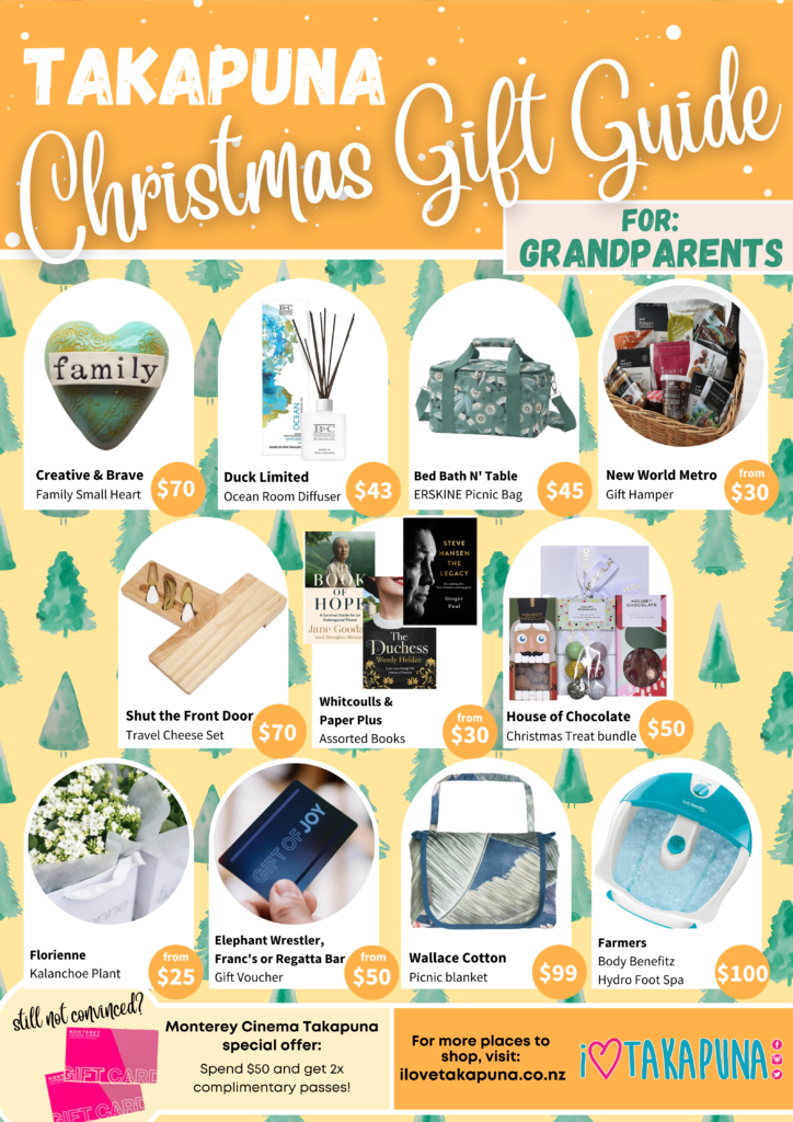 takapuna christmas shopping gift ideas for grandparents