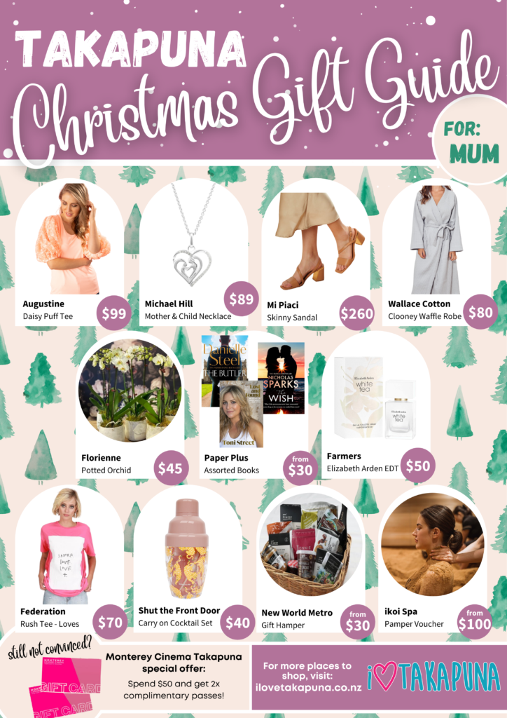 takapuna christmas shopping gift ideas for mum