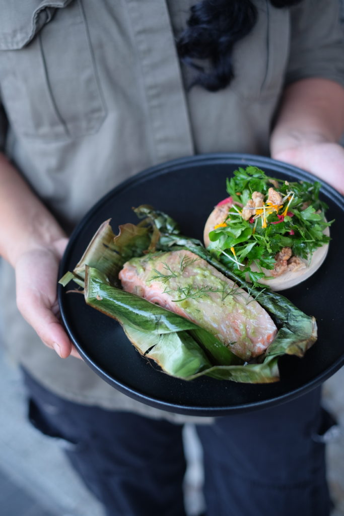 Nanam's Monkfish Binalot dish