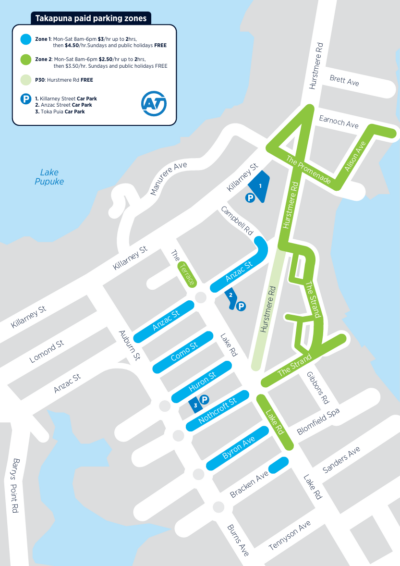 PARKING MAP 2025 - AT paid parking image